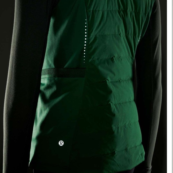 Lululemon Down for It All Vest, Everglade Green, Size 10, Like New - Picture 2 of 10